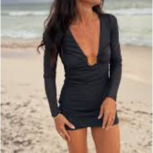 Fashion Nova Black Mini Dress XXL